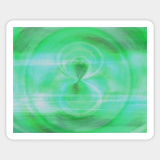 Green Vortex Copper Sticker